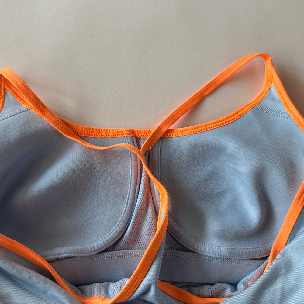 Nike Blue and Orange Women's Tennis Skirt Set - Picture 6 of 9
